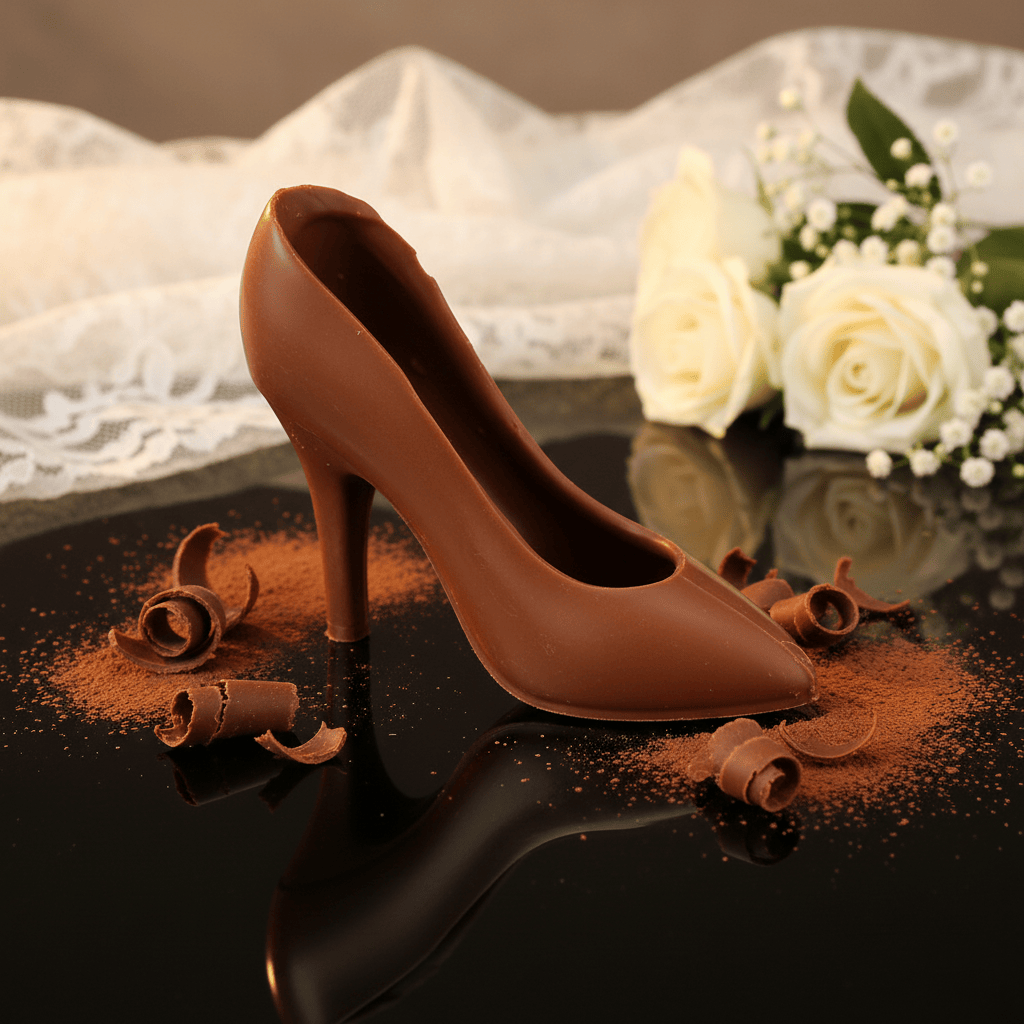 Milk chocolate high heel 65g 5407008470418 The Belgian Chocolate Makers