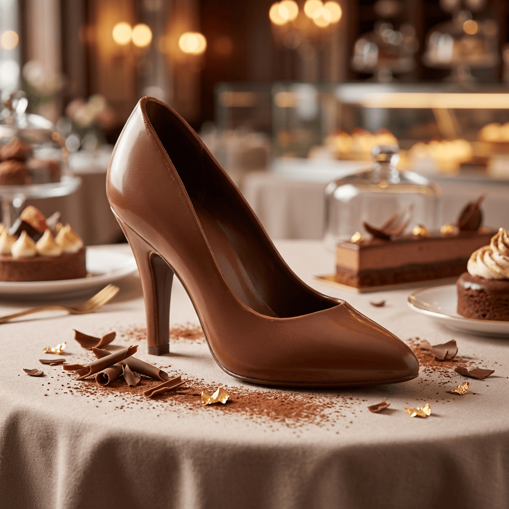 Milk chocolate high heel 65g 5407008470418 The Belgian Chocolate Makers