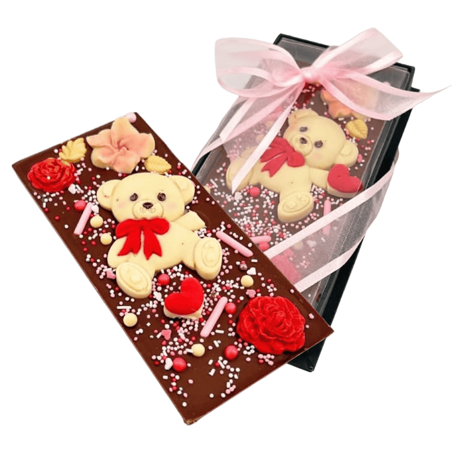 Milk chocolate love bear bar 120g 5407008478704 The Belgian Chocolate Makers
