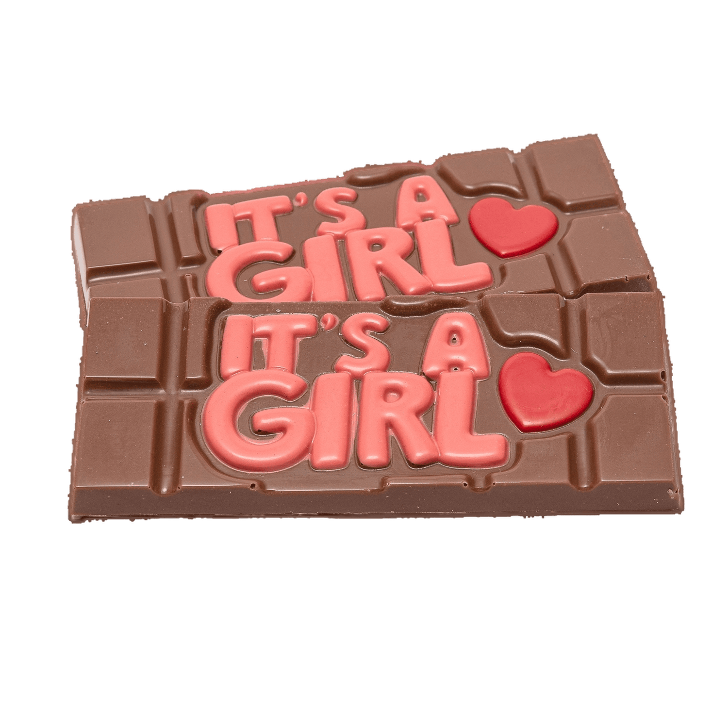Milk chocolate messaging bar 45g “IT'S A GIRL” 5407008477233 The Belgian Chocolate Makers