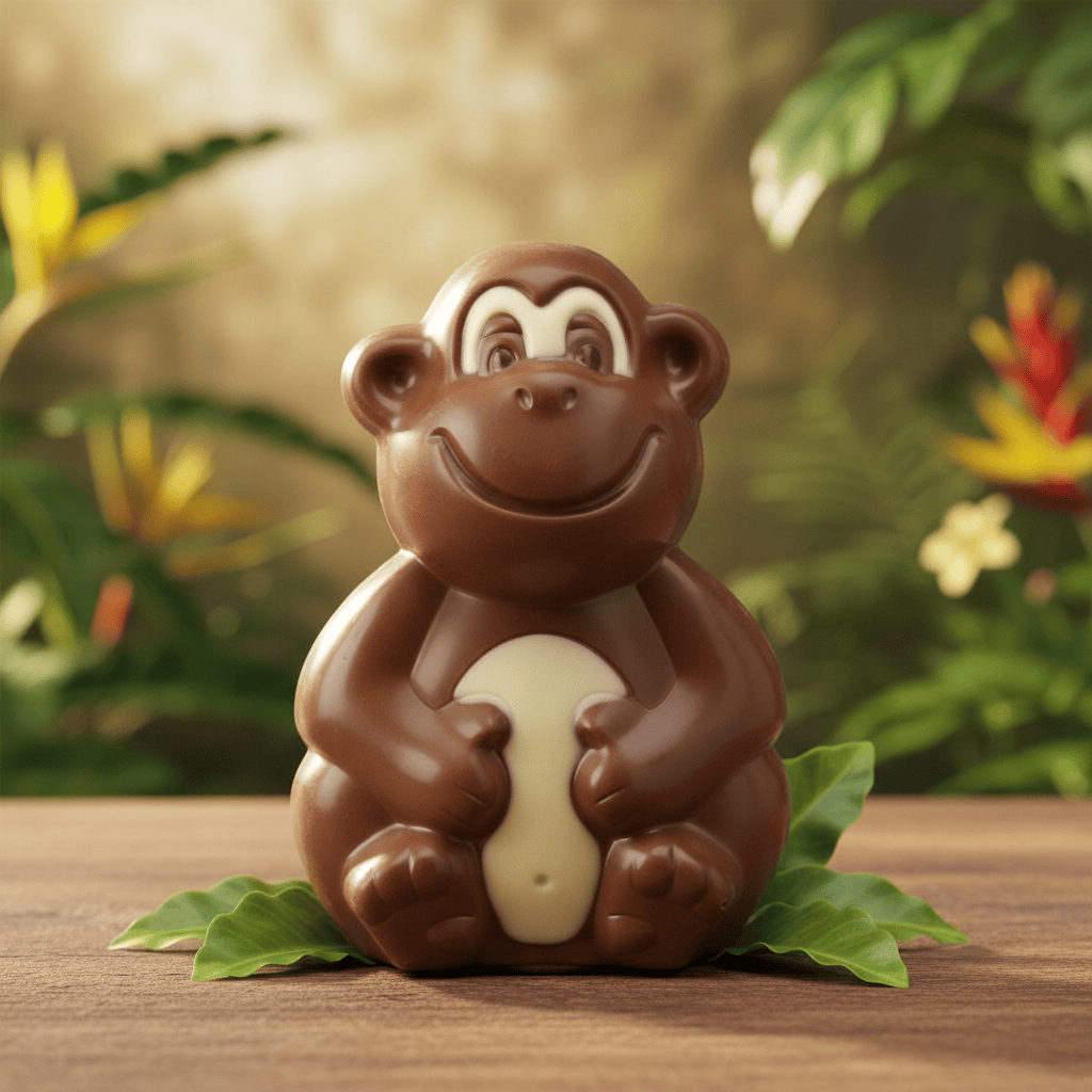 Milk chocolate monkey 100g 5407008476045 The Belgian Chocolate Makers