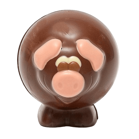 Milk chocolate pig 130g - The Belgian Chocolate Makers