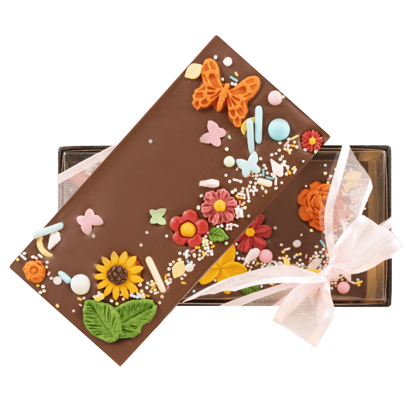 Milk chocolate spring bar 110g 5407008477660 The Belgian Chocolate Makers