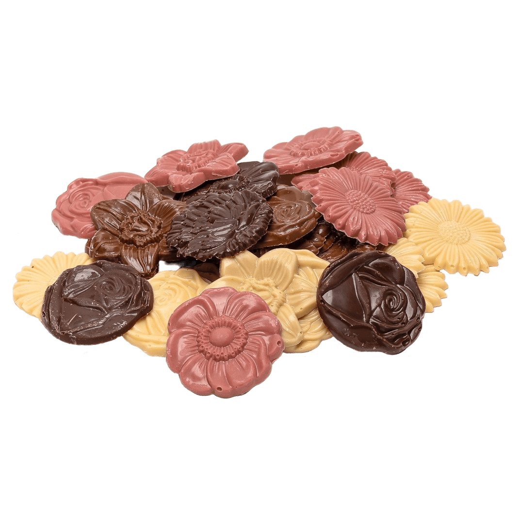 Mix of chocolate flowers 120g 5407008478315 The Belgian Chocolate Makers