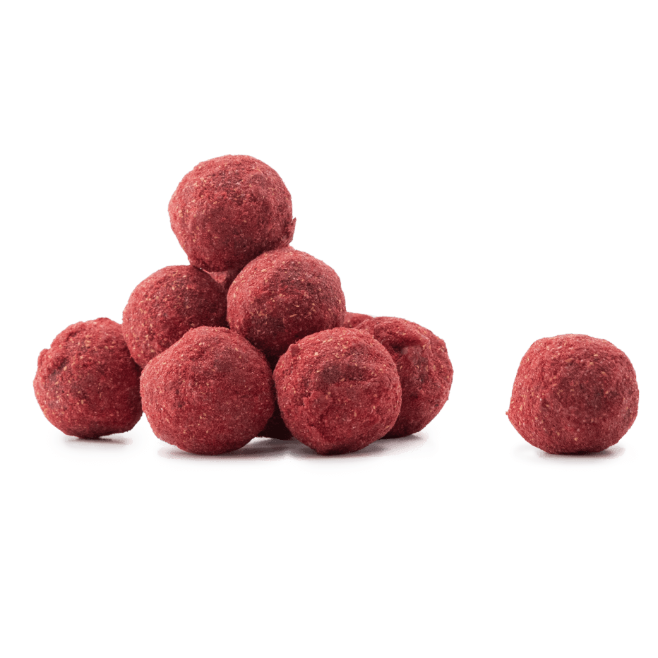 Pouch of Belgian truffles with raspberry coating 160g 5407008471071 The Belgian Chocolate Makers