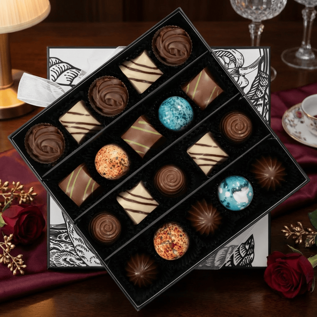 Prestige box of 20 chocolate pralines 300g 5407008479282 The Belgian Chocolate Makers