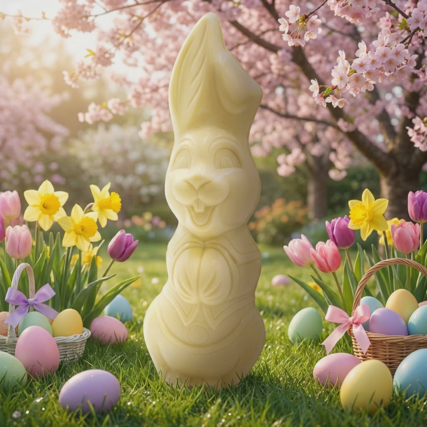 White chocolate Easter bunny 400g