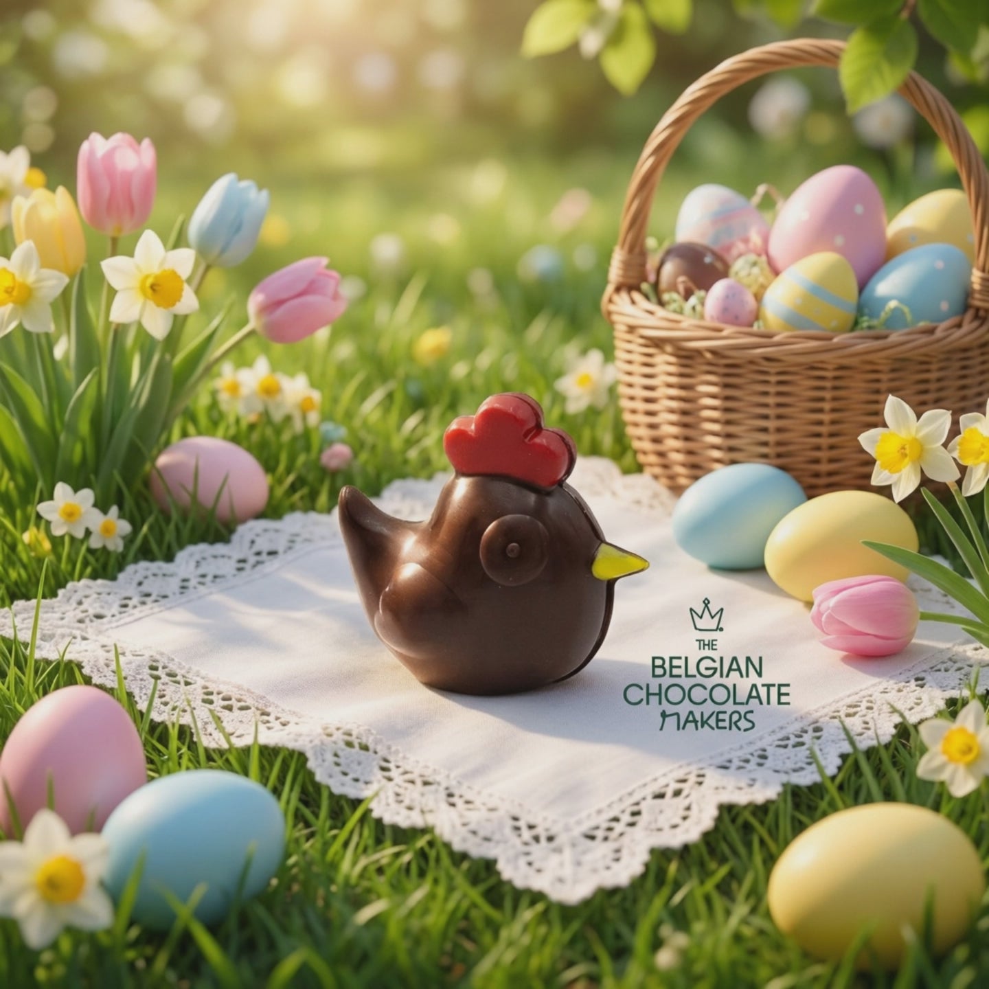 Little dark chocolate hen 50g