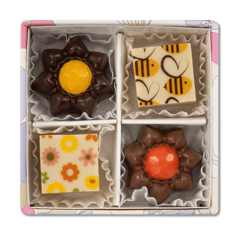 Spring pralines box 50g 5407008475611 The Belgian Chocolate Makers