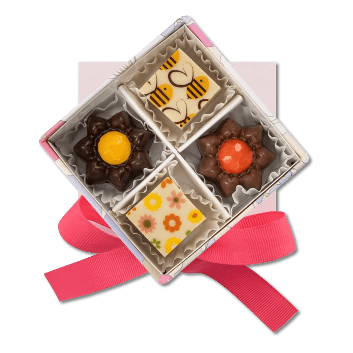 Spring pralines box 50g 5407008475611 The Belgian Chocolate Makers