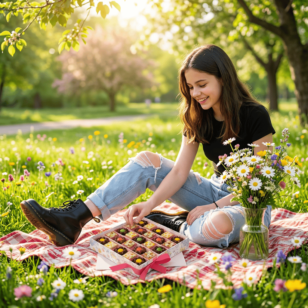 Spring pralines boxes 300g 5407008478346 The Belgian Chocolate Makers