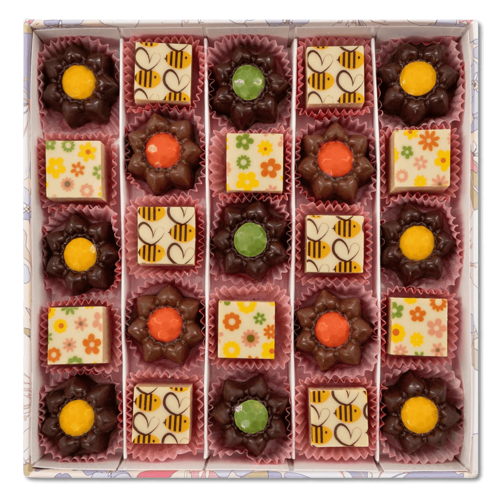 Spring pralines boxes 300g 5407008478346 The Belgian Chocolate Makers