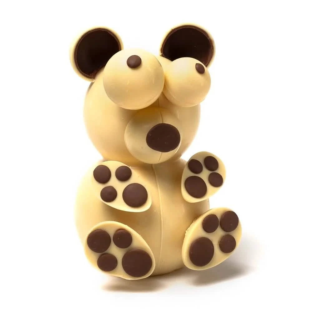 White chocolate bear 3D - The Belgian Chocolate Makers