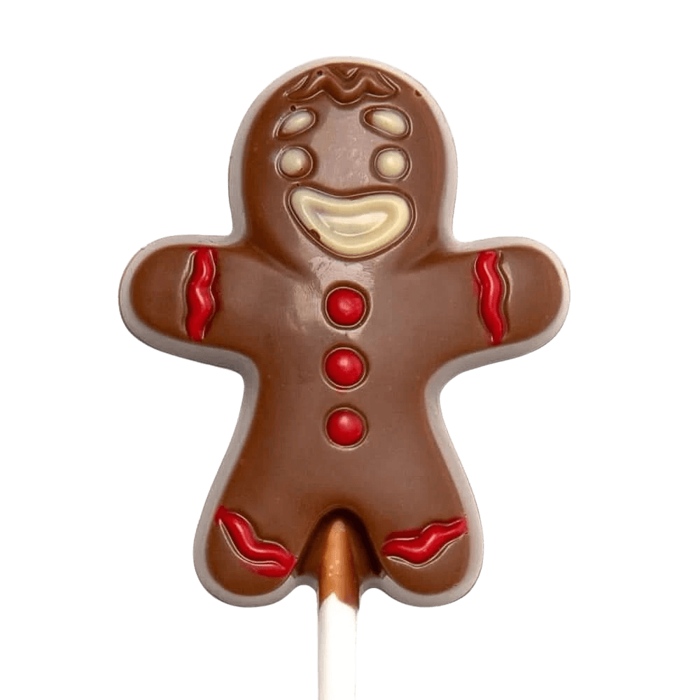 Milk chocolate Mr. Ginger lollipop 20g