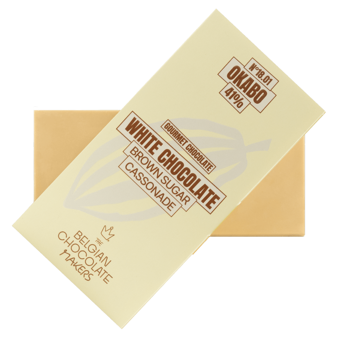 White chocolate bar brown sugar cassonade 41% 5407008478308 The Belgian Chocolate Makers