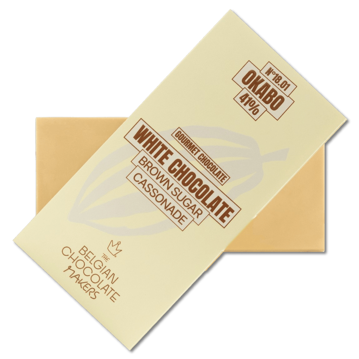 White chocolate bar brown sugar cassonade 41% 5407008478308 The Belgian Chocolate Makers