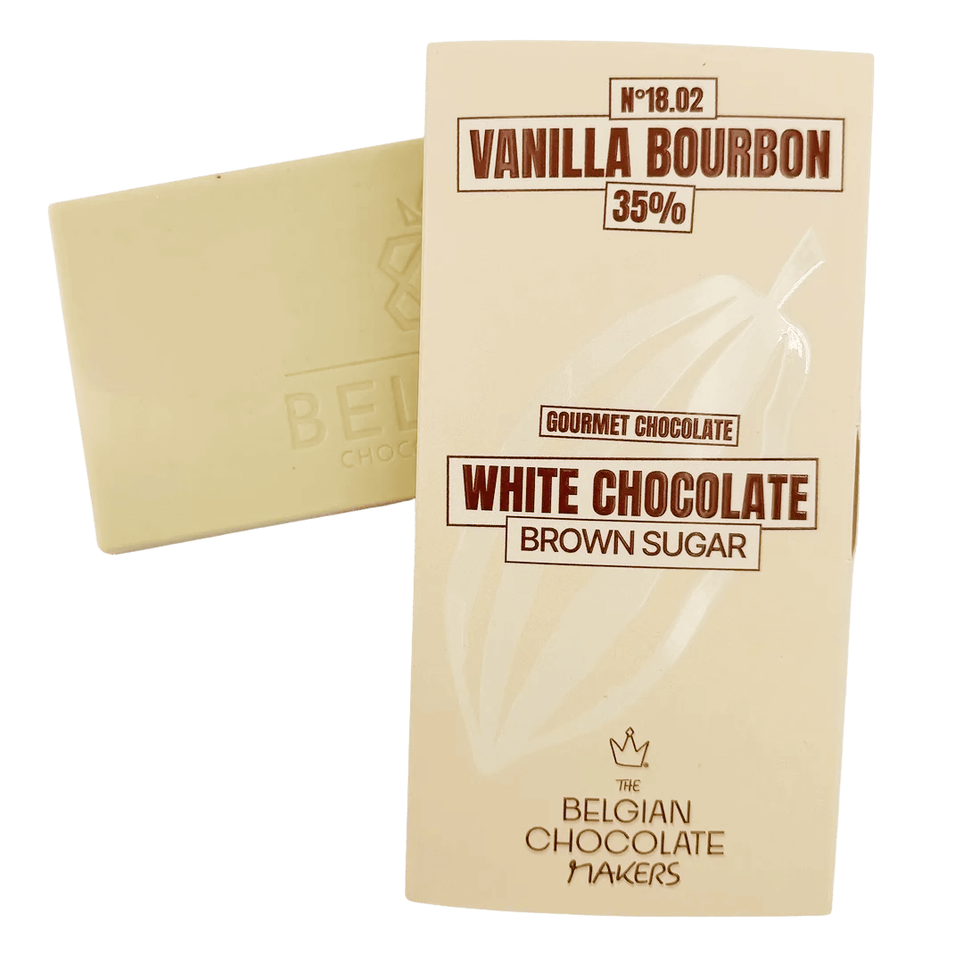 White chocolate bar vanilla Bourbon 35% 5407008470258 The Belgian Chocolate Makers
