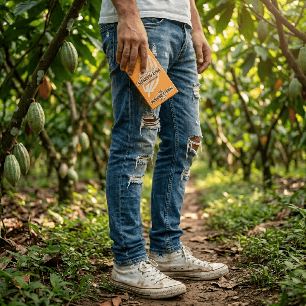 White chocolate bar vanilla Bourbon 35% 5407008470258 The Belgian Chocolate Makers