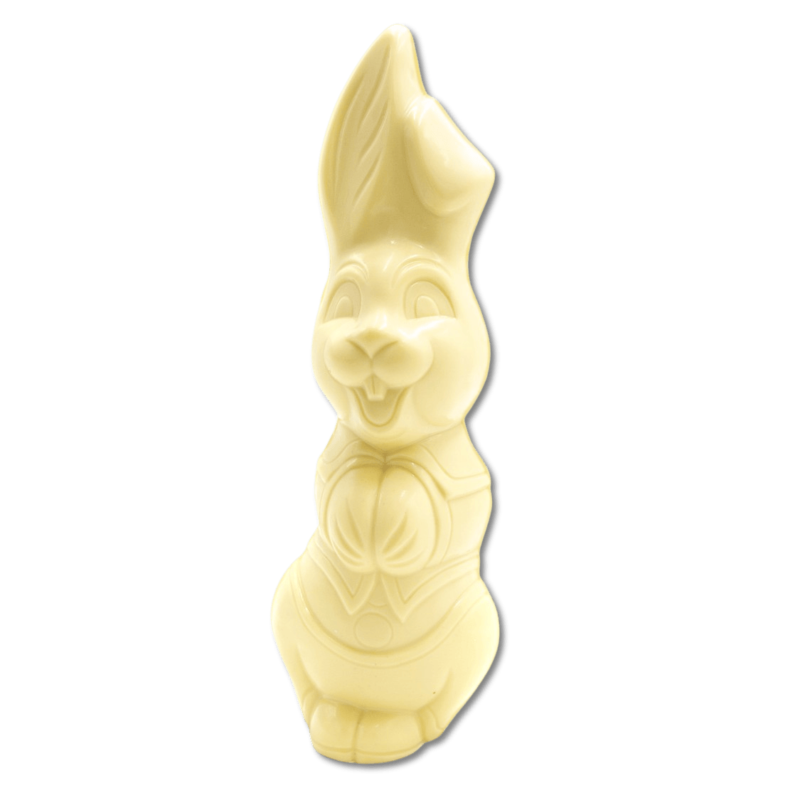 White chocolate Easter bunny 400g 5407008472108 The Belgian Chocolate Makers