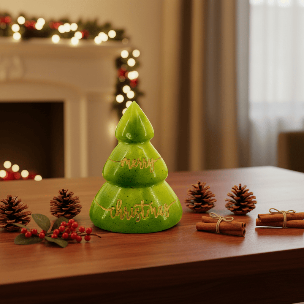 White chocolate Merry Christmas tree 280g 5407008479398 The Belgian Chocolate Makers