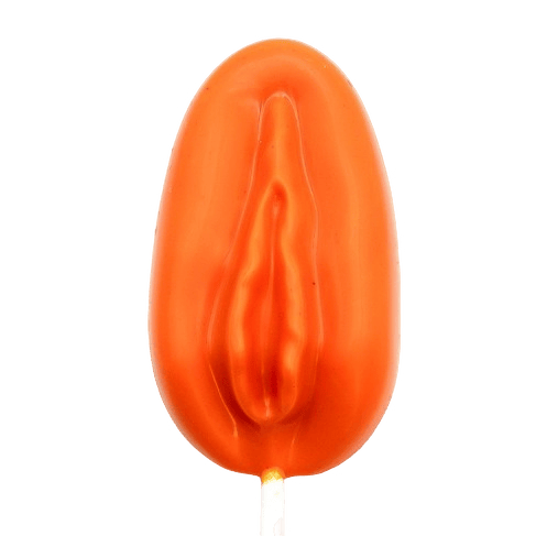 White chocolate playful orange female treat 30g - The Belgian Chocolate Makers