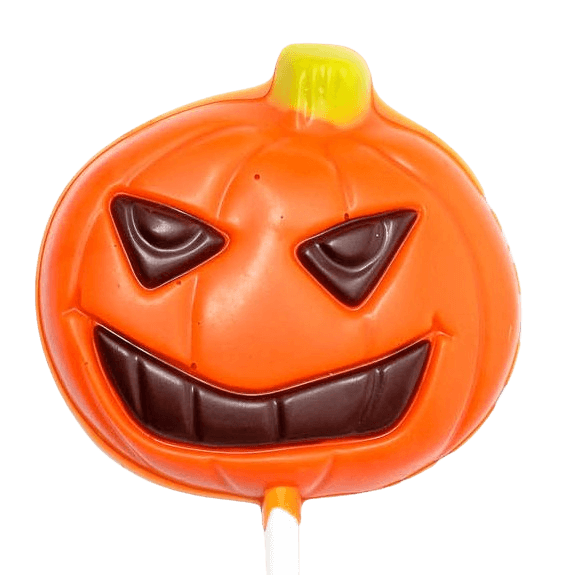 White chocolate pumpkin lollipop 5407008477714 The Belgian Chocolate Makers