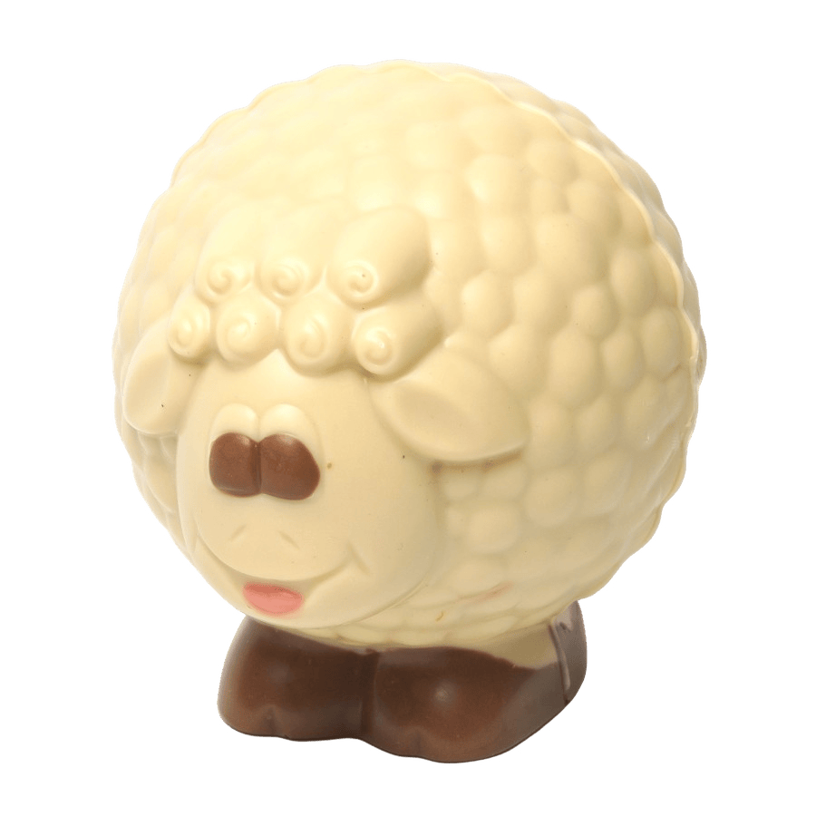 White chocolate sheep 130g 5407008476540 The Belgian Chocolate Makers