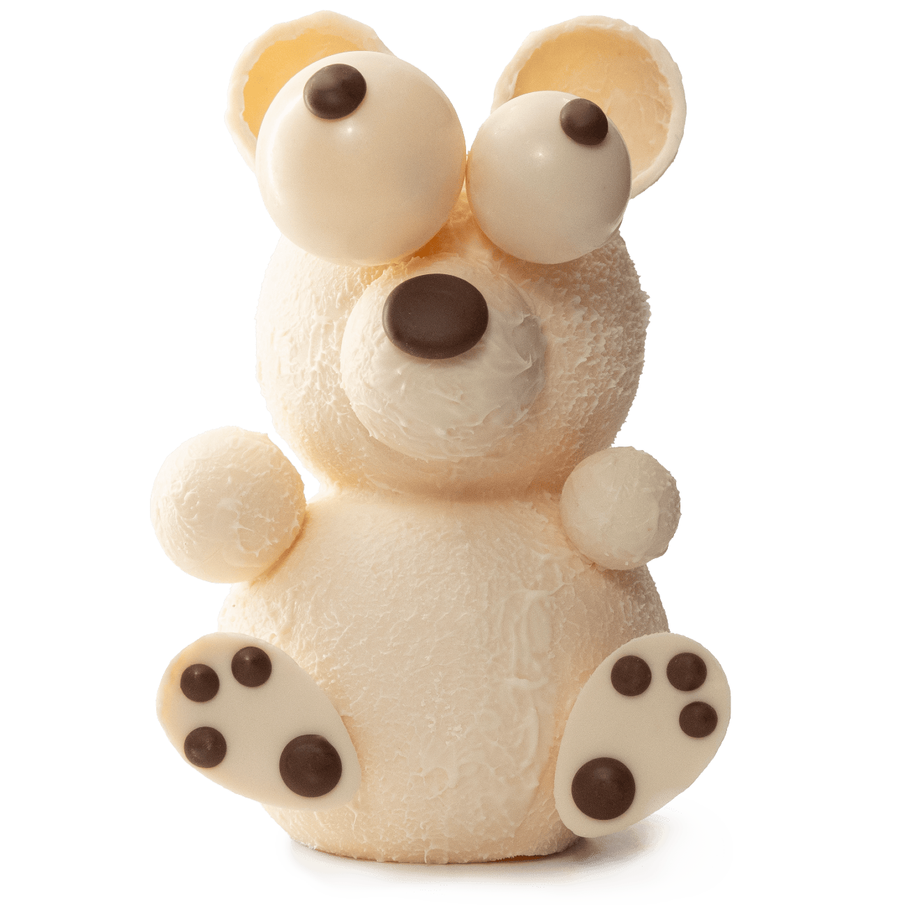 White chocolate winter bear 520g 5407008474966 The Belgian Chocolate Makers