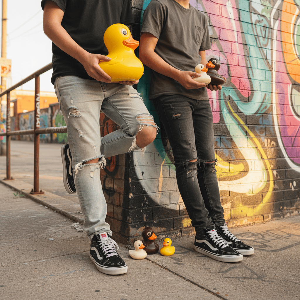 White chocolate yellow duck 420g 5407008477332 The Belgian Chocolate Makers