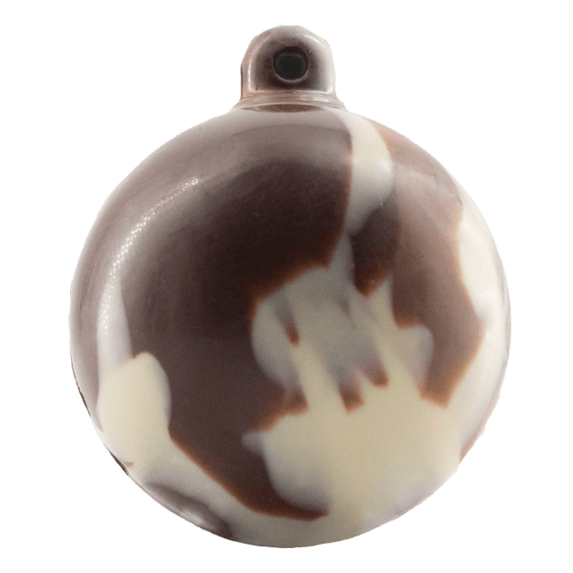 White, milk and dark chocolate festive Christmas bowl 60g 5407008479466 The Belgian Chocolate Makers