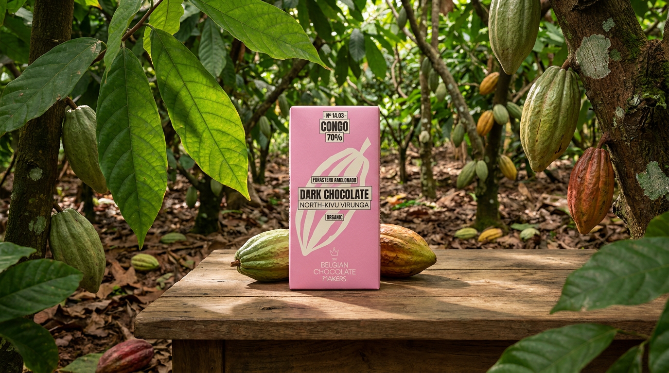 From Virunga to your chocolate bar: 70% Congo dark chocolate