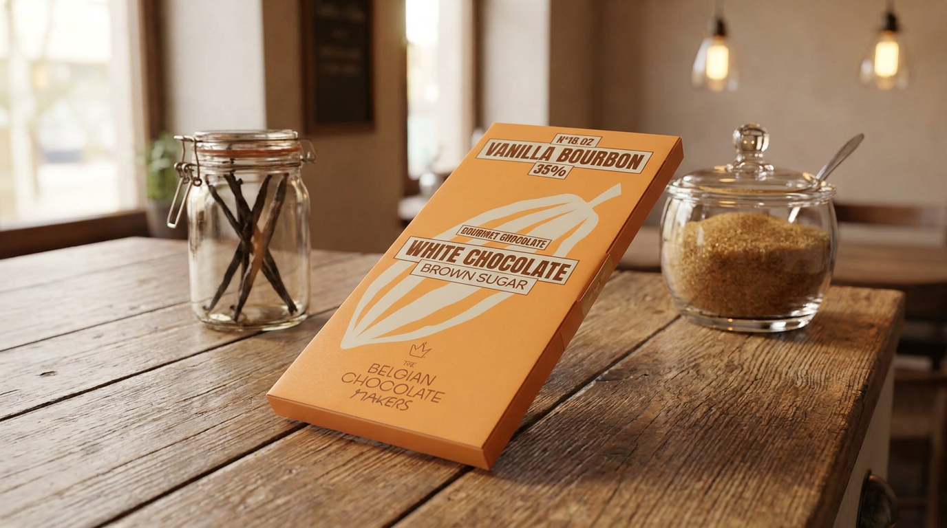 Choosing a white chocolate bar with Bourbon vanilla: what a 35% Belgian craft delivers?