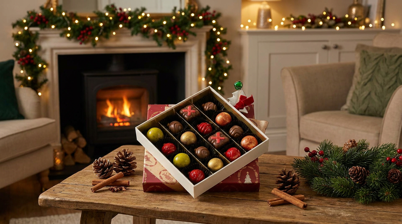 Enchanted Christmas box: 16 pralines for holidays