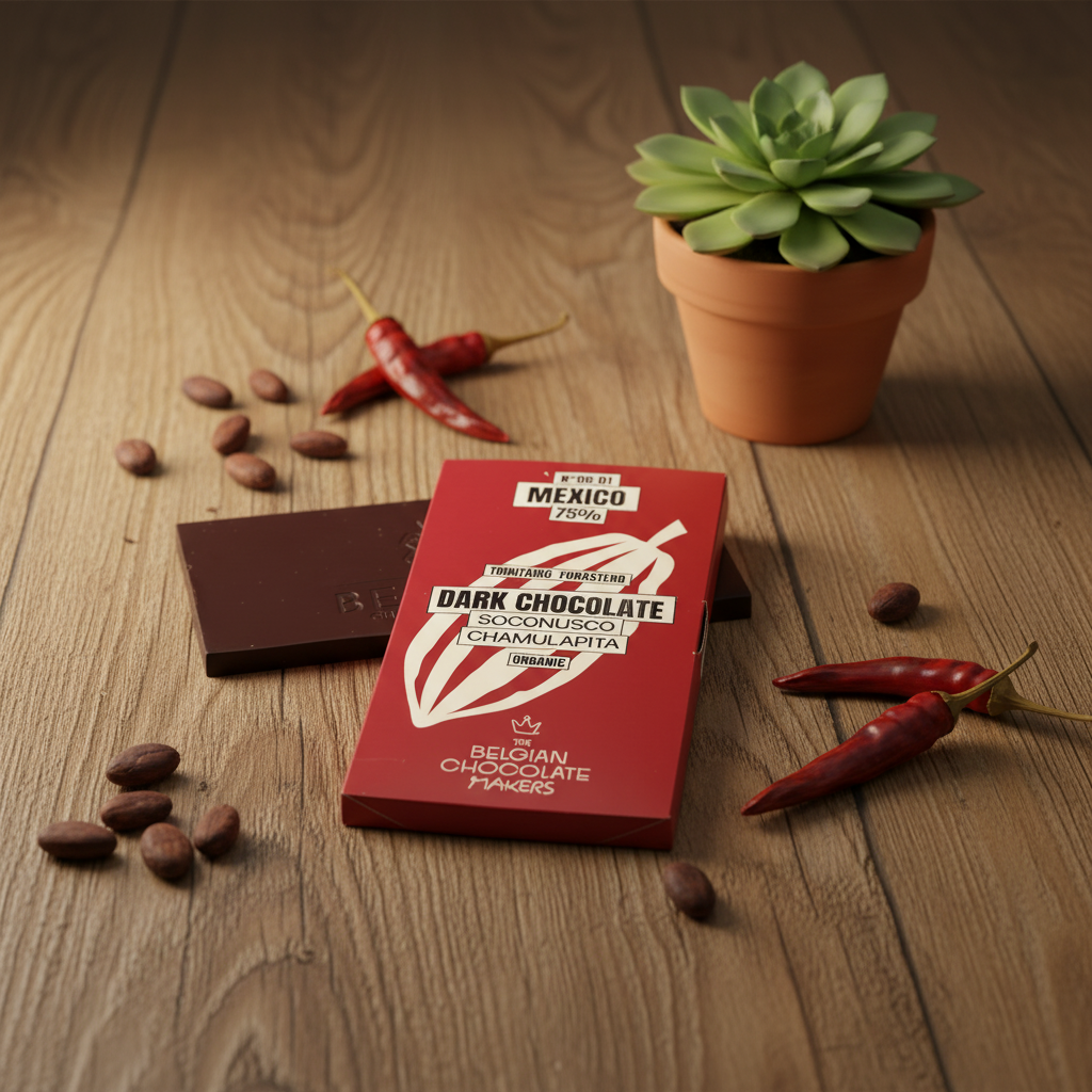 Schokoladentafel Herkunft Mexiko Soconusco Chamulapita 75%