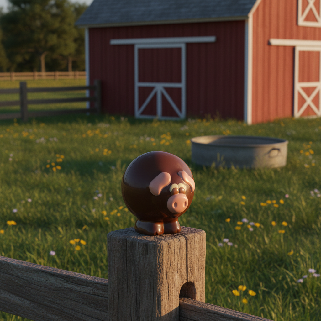 Dark chocolate pig 130g