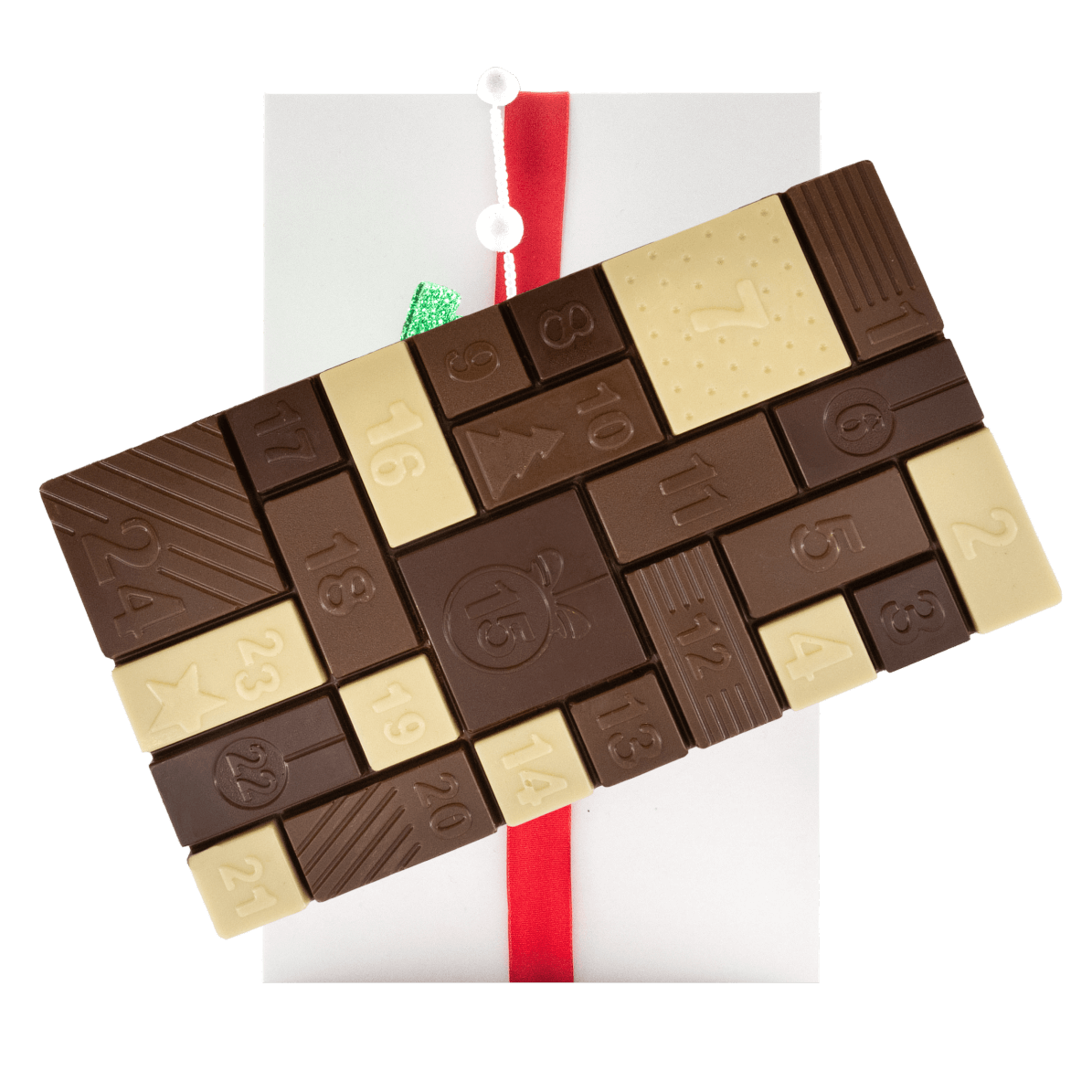 Calendario de Adviento de Navidad de chocolate con leche 200 g