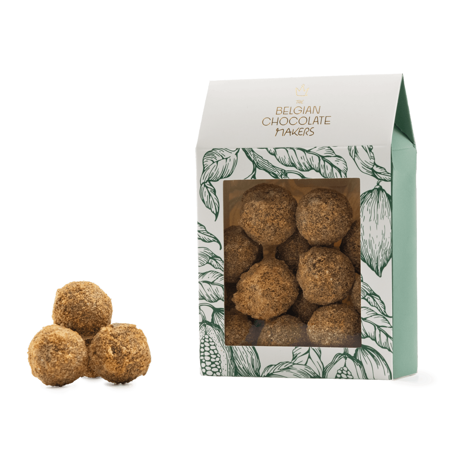 Zakje Belgische truffels met speculaaslaag 160g