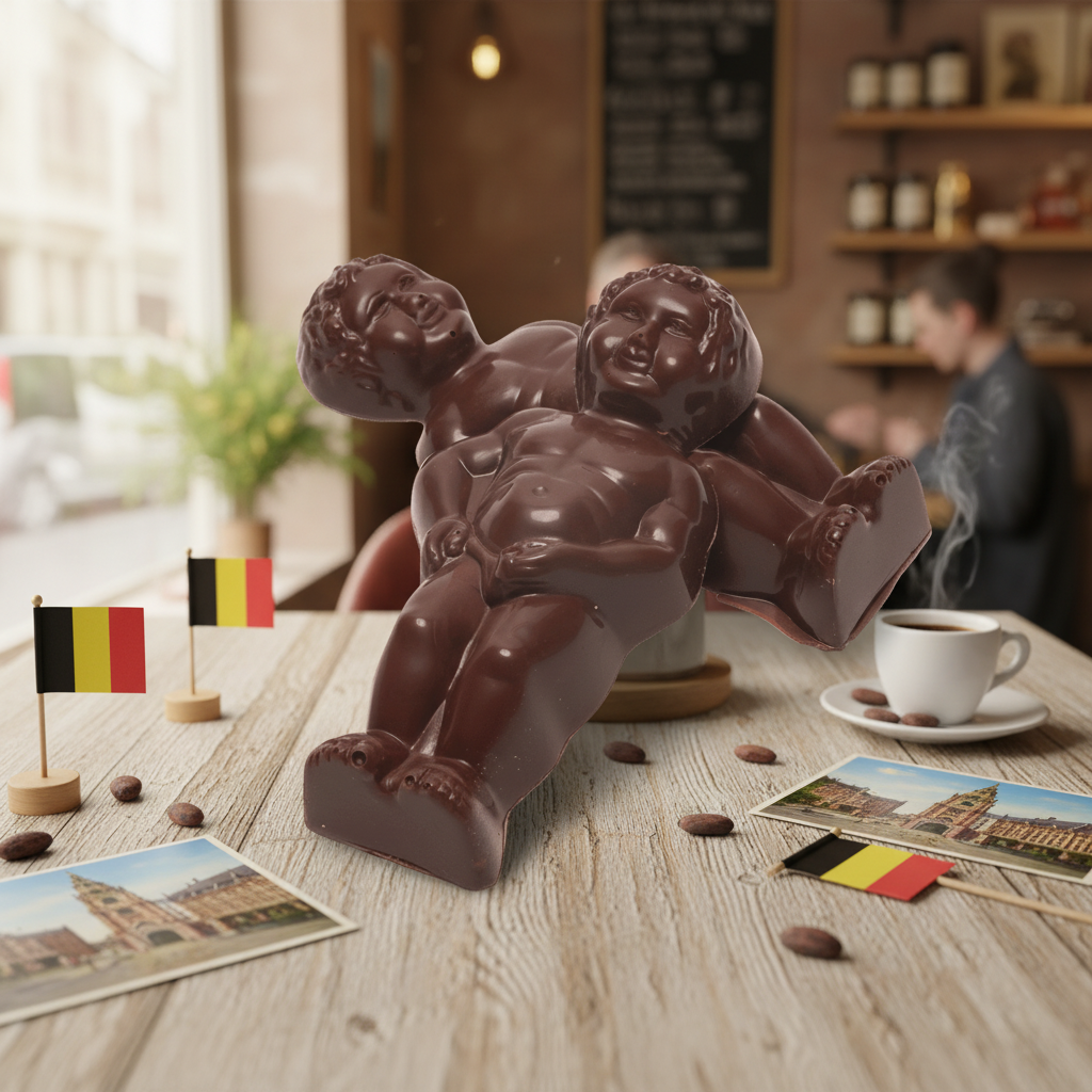 Dark chocolate Manneken Pis 2x20g