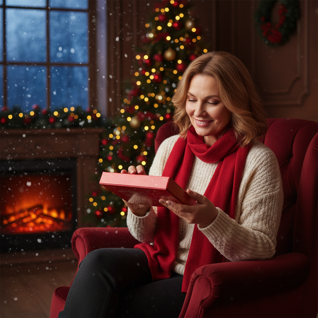 Weihnachtsdorf Schachtel 14 Pralinen und Trüffel 225g