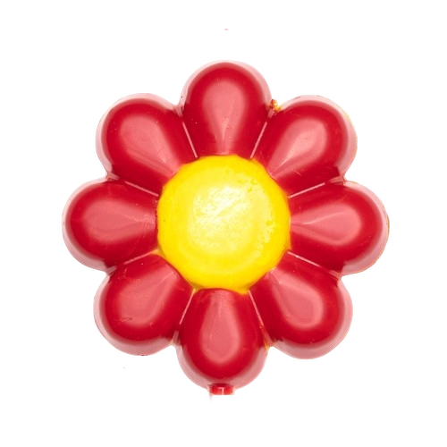 Lecca-lecca al cioccolato fiore rosso