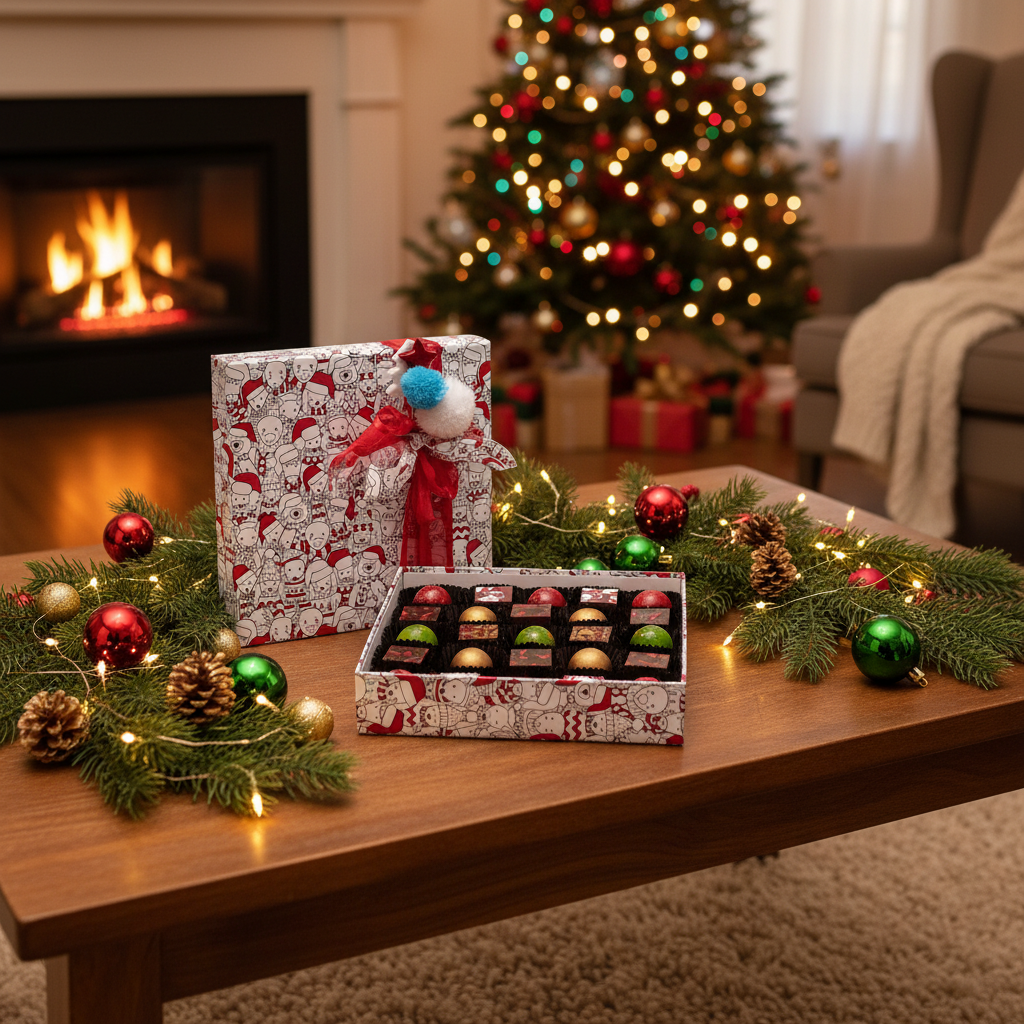 Scatola di Natale 25 praline 375g