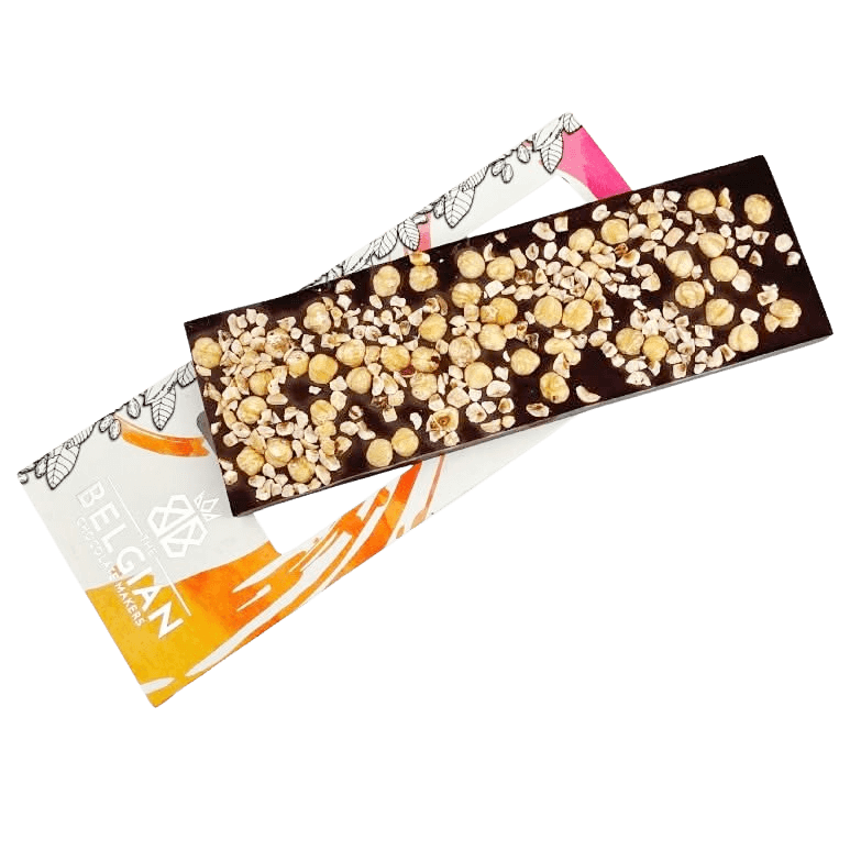 Fantasy milk chocolate bar 375 grs with Piedmont hazelnut chunks