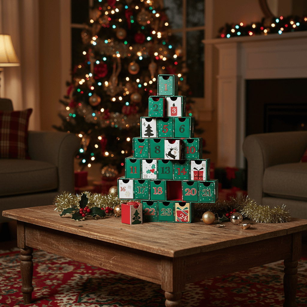 Advent Christmas tree calendar 5407008474799 The Belgian Chocolate Makers