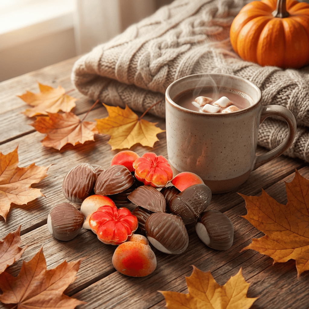 Autumn fruits in chocolate 5407008477653 The Belgian Chocolate Makers