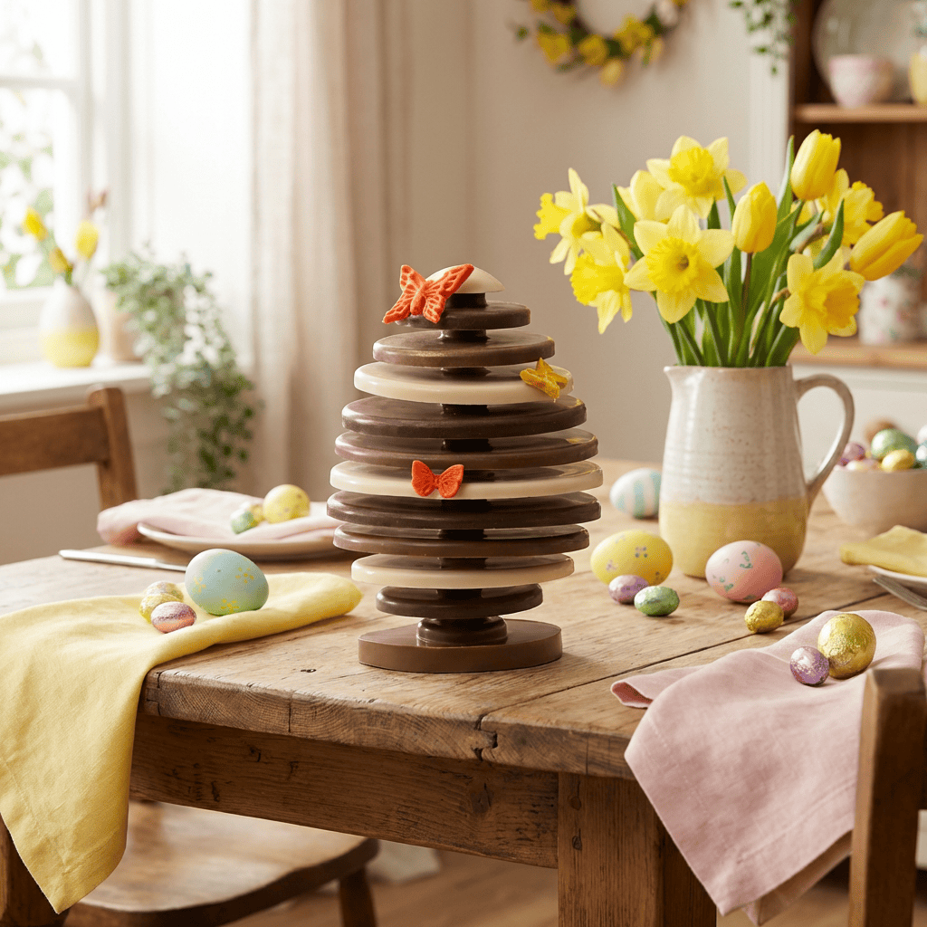 Butterfly Easter chocolate egg 300g 5407008470142 The Belgian Chocolate Makers