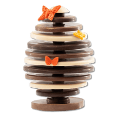 Butterfly Easter chocolate egg 300g 5407008470142 The Belgian Chocolate Makers
