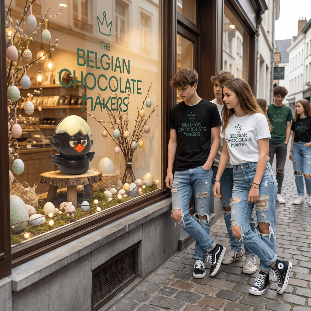 Calimero dark chocolate figurine 300g 5407008475246 The Belgian Chocolate Makers