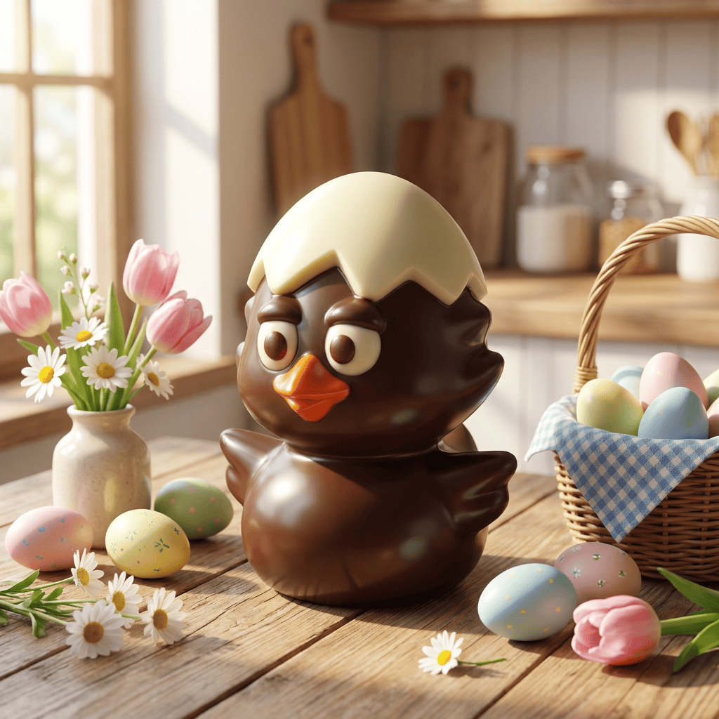 Calimero dark chocolate figurine 300g 5407008475246 The Belgian Chocolate Makers