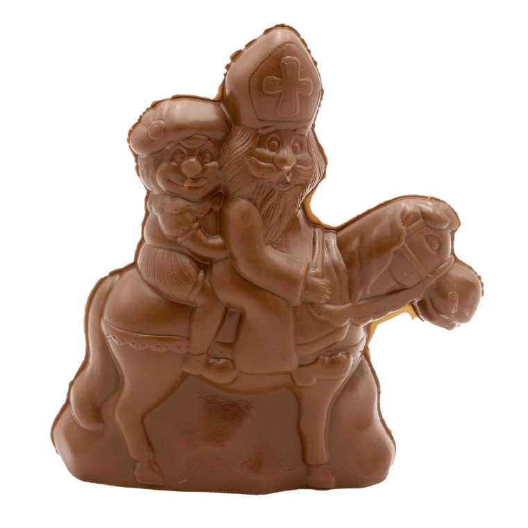 Chocolat au lait Saint Nicolas chevauchant son cheval 230g
