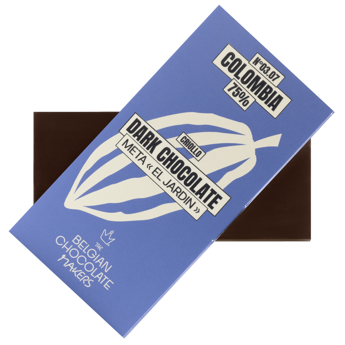 Chocolate bar Colombia Meta El Jardin 75% 5407008479329 The Belgian Chocolate Makers